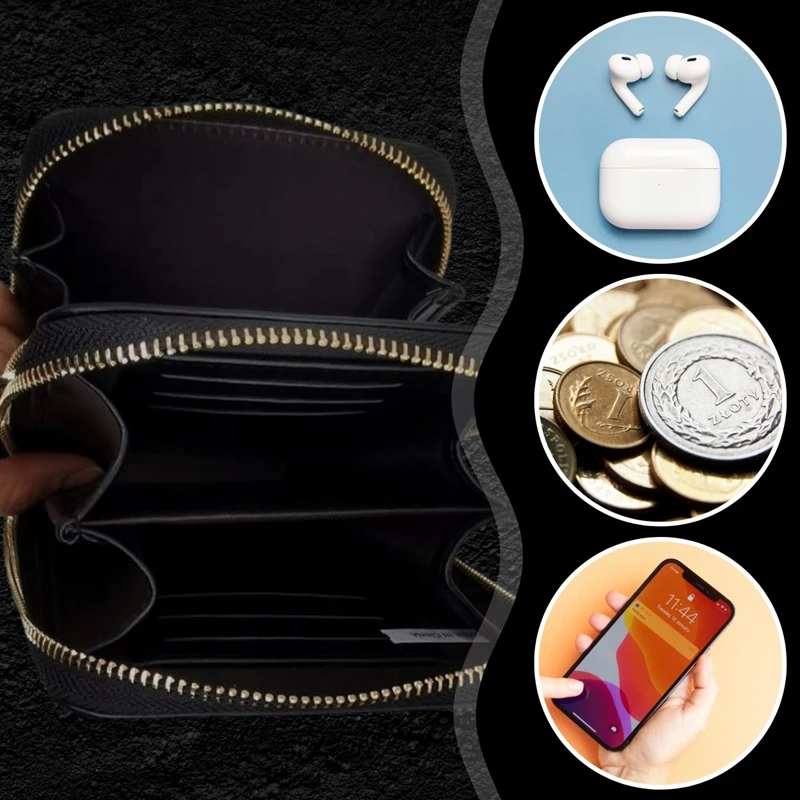 Kabelka na telefon a doklady 